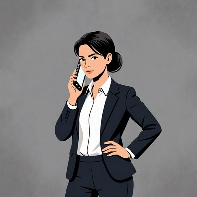 Businesswoman talking on the phone