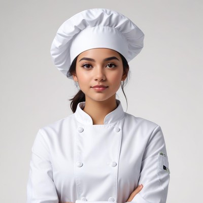 Young chef prepares for cooking