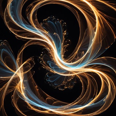 Light patterns in swirling motion