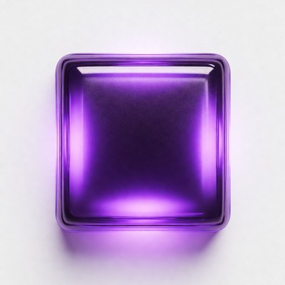 Square purple object on white background