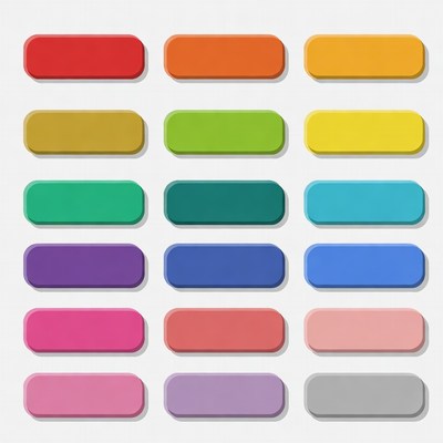 Colorful oblong shapes on simple background