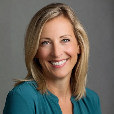 Smiling woman with light hair