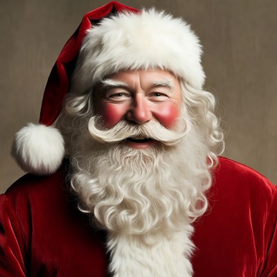 Santa claus smiling for the holiday season