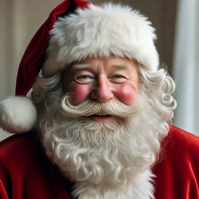 Santa claus with a big smile