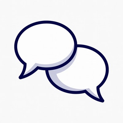 Multiple speech bubbles graphic design