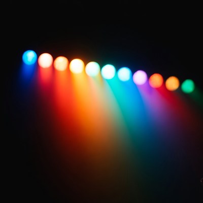 Colorful lights in the dark