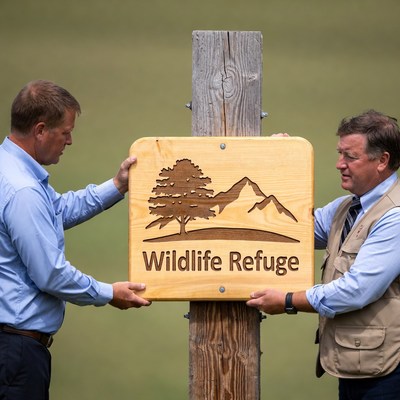 New sign for wildlife refuge unveiled