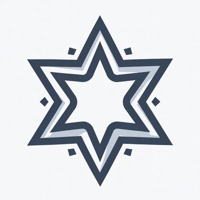 Star shape design for decoration