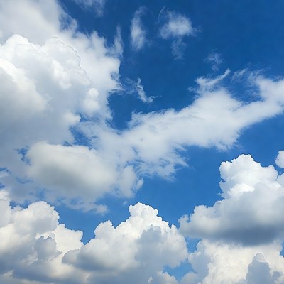 Clouds in the blue sky