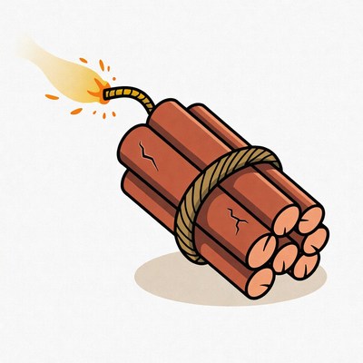 Dynamite bundle with fuse