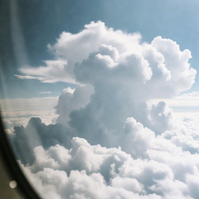Clouds seen from an airplane