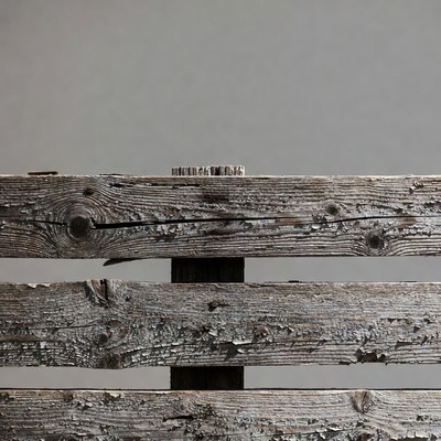 Wooden pallets on gray background