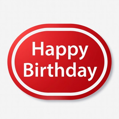 Sign showing happy birthday greeting