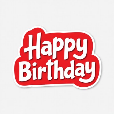 Birthday celebration greeting sign