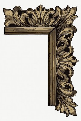 Decorative frame with intricate design