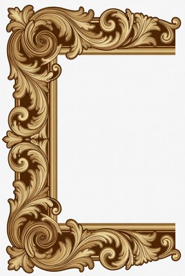 Decorative frame design with ornate details