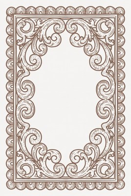 Decorative border design for framing