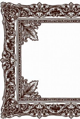 Decorative frame with intricate design