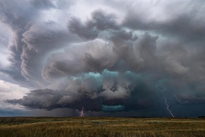 Dark clouds gather before a storm
