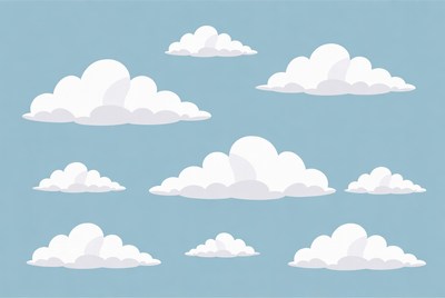 Clouds in a blue sky