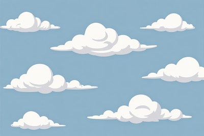 Clouds in a blue sky during daytime
