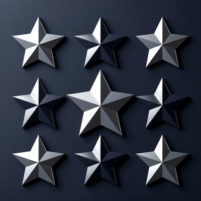Stars arranged in grid pattern