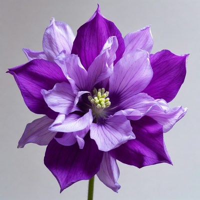 Purple flower with unique petals displayed