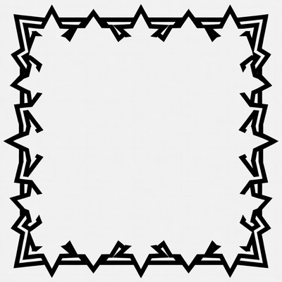 Black and white decorative border design