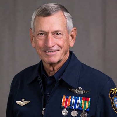 Veteran in uniform with medals