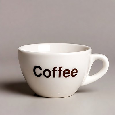 Cup filled with coffee on the table