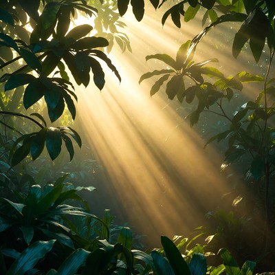 Light through the forest