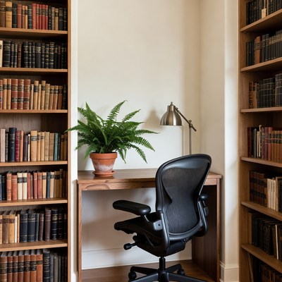 Quiet corner for reading and work