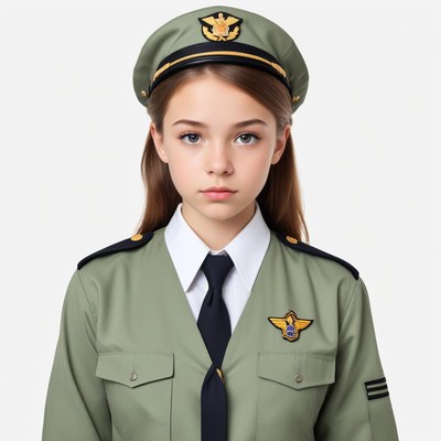 Young person in military uniform