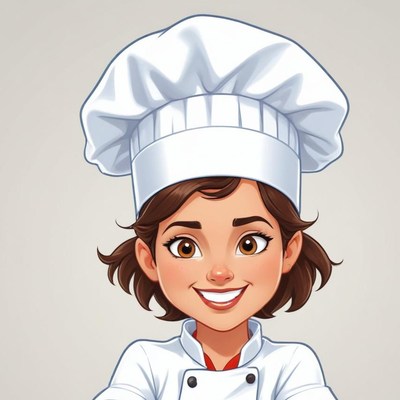 Young chef smiling in a kitchen scene