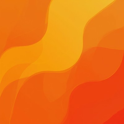 Warm colors blend in wave patterns