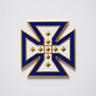Medal of honor cross on clean background