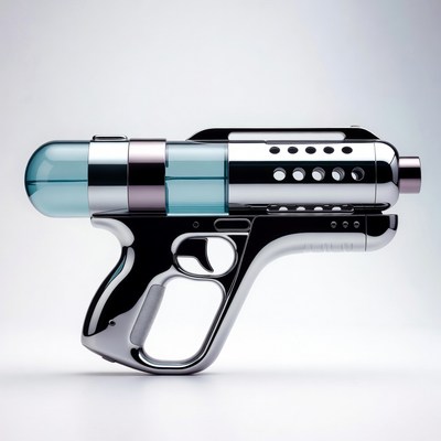 Toy blaster with sleek design and colors