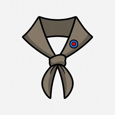 Scarf worn by scouts during camp