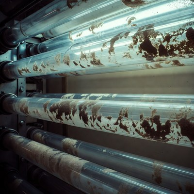 Dirty tubes in industrial setting