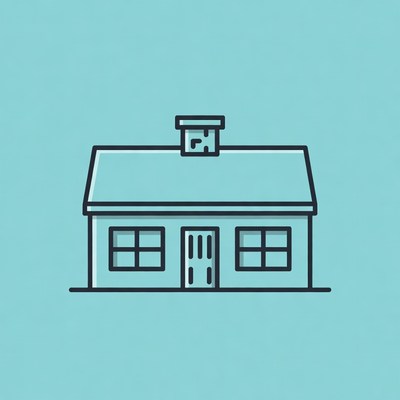 Simple drawing of a house