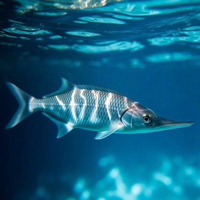 Fish swimming in clear water