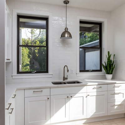 Bright kitchen with natural light