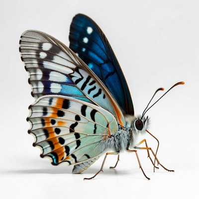 Butterfly on white background