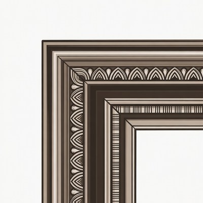 Detailed art frame with patterns