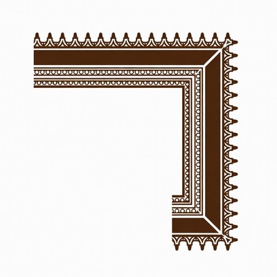 Corner of decorative frame design