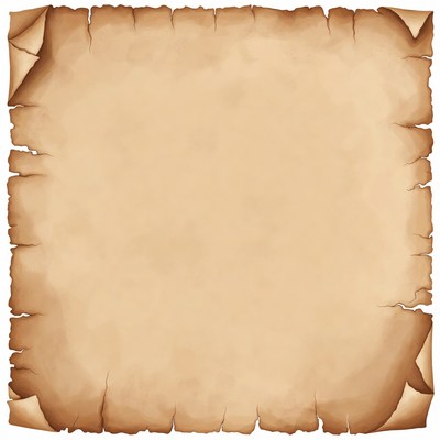 Old parchment with torn edges