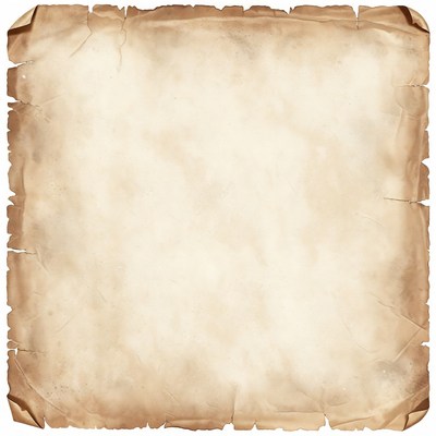 Blank parchment with rough edges