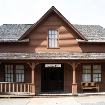 Historic building serving meals