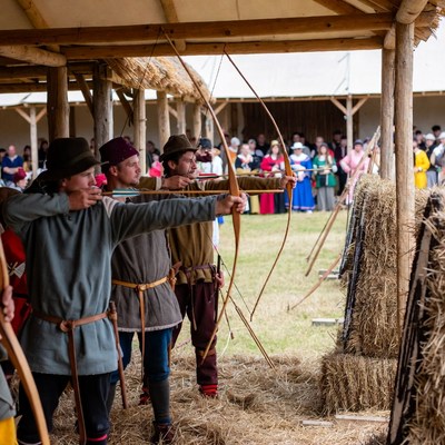 Archery event at historical festival