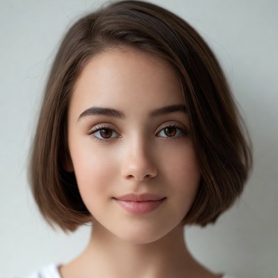 Close-up portrait of young person